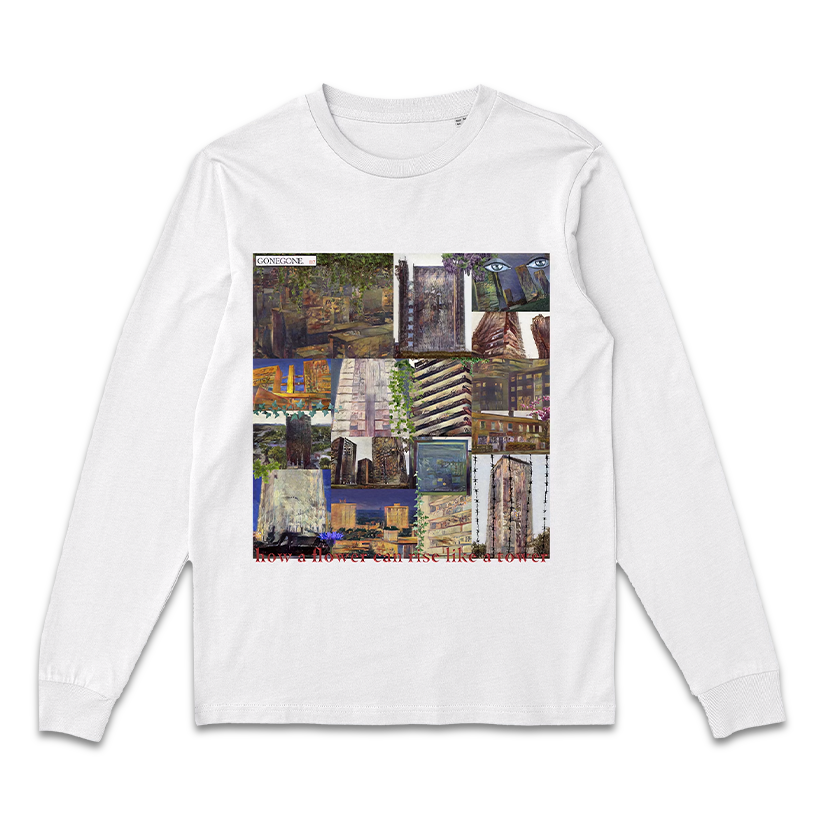 BUILDING BLOCKS WHITE LONGSLEEVE T-SHIRT